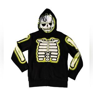 Boys Hawk skull hoodie - size small